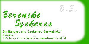 berenike szekeres business card